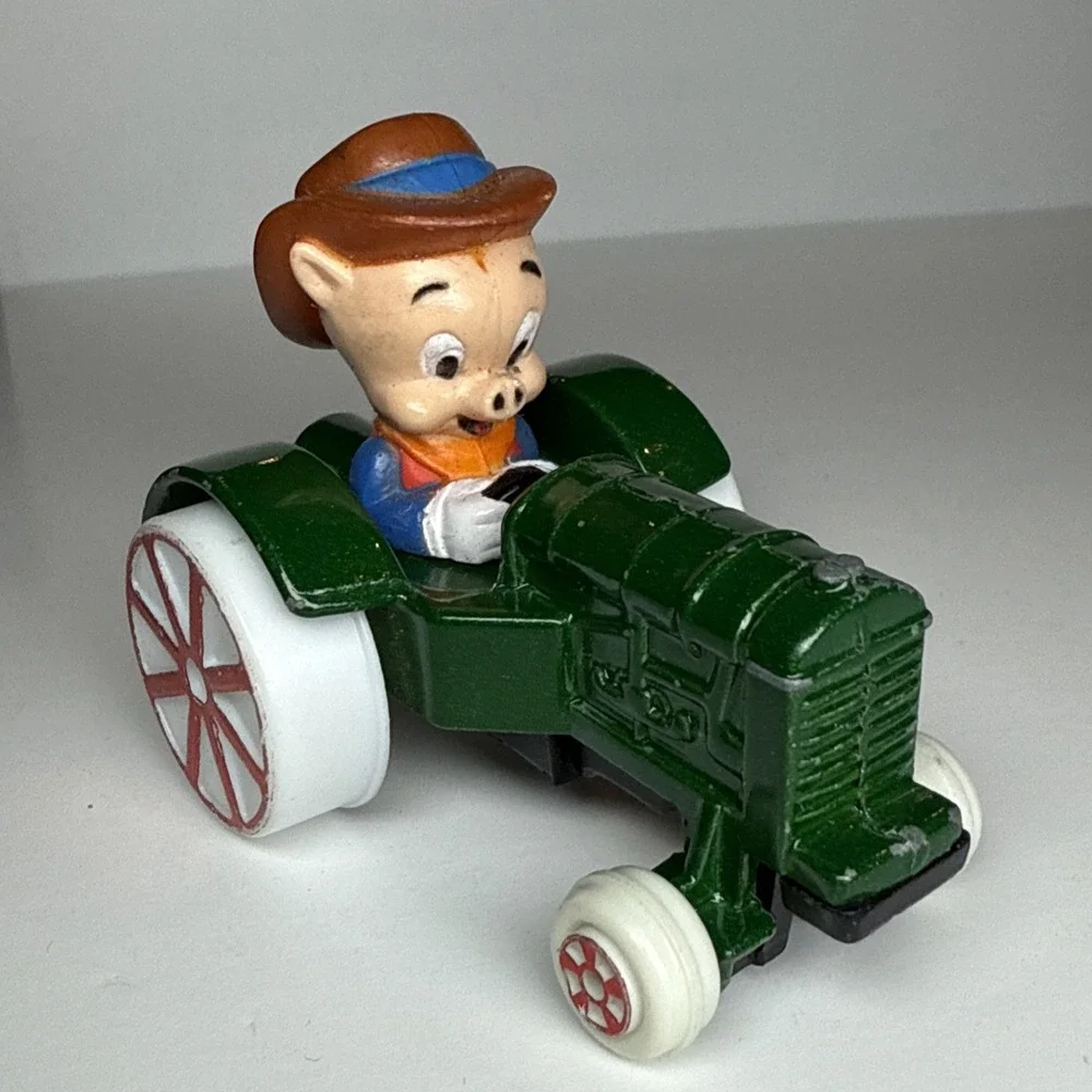 Vintage 1988 ERTL  Looney Tunes Diecast‎ Porky Pig Farm Tractor